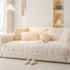 Cream Wind Milk Fleece Sofa Cushion Autumn And Winter Plush Seat Cushion Simple High-End Non-Slip Cover  New Cover