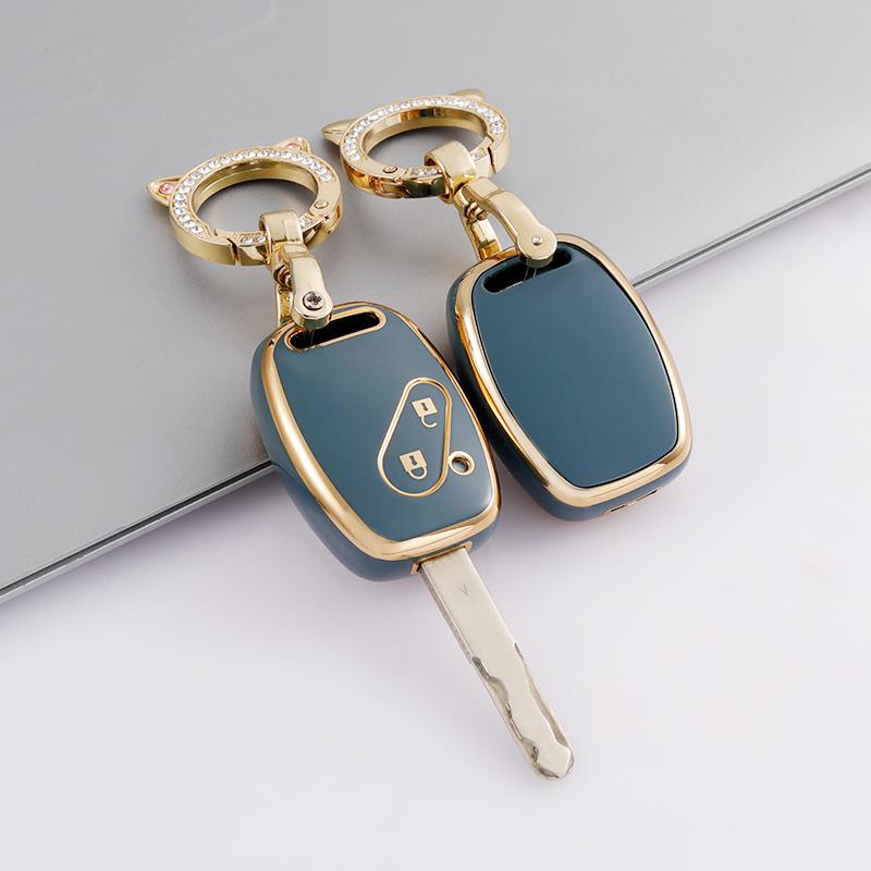 2 Buttons TPU Auto Shell Fob Keychain For Honda Fit CIVIC JAZZ Pilot Accord CR-V Freed Pilot StepWGN Insight Car Key Case Cover