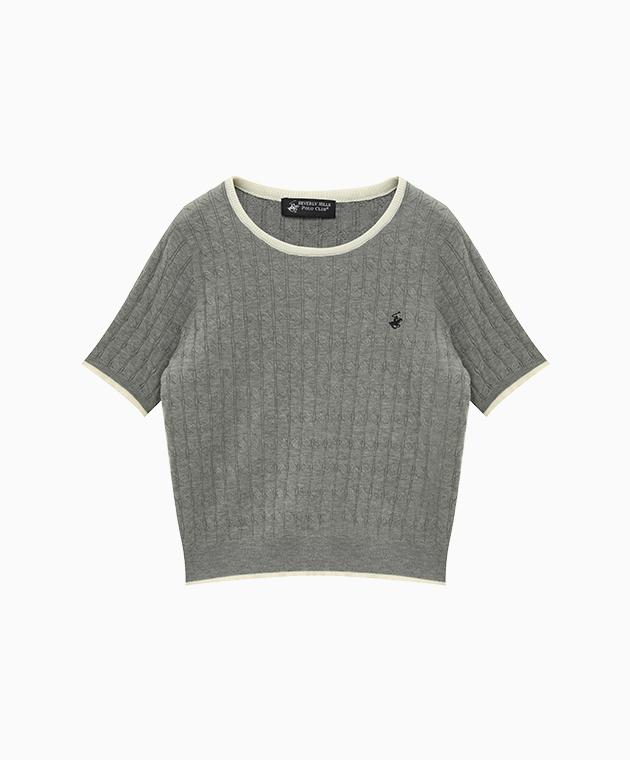 BHPOLOCLUB Women'S Point Line Cable Knit 7 Colors Tk016