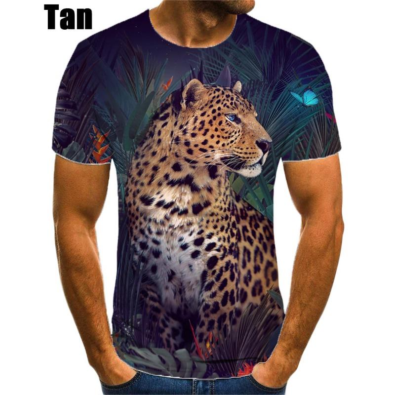 New Fashion Jaguar 3D Printed T-shirt Men's And Women's Summer Casual Short Sleeve Crew-neck Shirt
