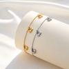 Dainty Cherry Anklet, 18K Gold PVD Stainless Steel, Waterproof Anti-Tarnish Charm Ankle Bracelet for Summer Foot Jewelry