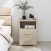 Day and Night - Day and Night HAMAR Bedside Table Solid Pine Wood Honey Brown 40x35x62cm