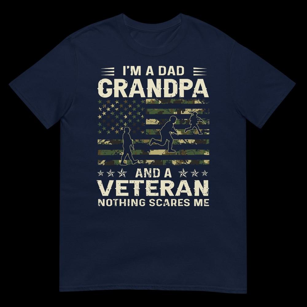 Im A Dad Grandpa And Veteran Fathers Day American Flag Tshirt