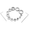Drill Bit Depth Stop Collar Kit Set 12pcs 3-16mm Stainless Steel Drilling Limit Ring with Hex Wrench