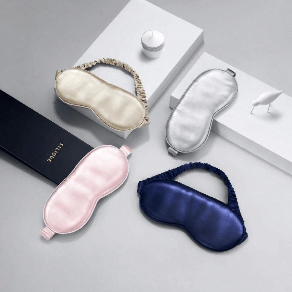Soft Portable Travel Sleep Eye Masks / Double-Sided Natural Sleeping Eyeshade / Women Sleeping Eyes Cover / Men Blindfold / Eye Patch