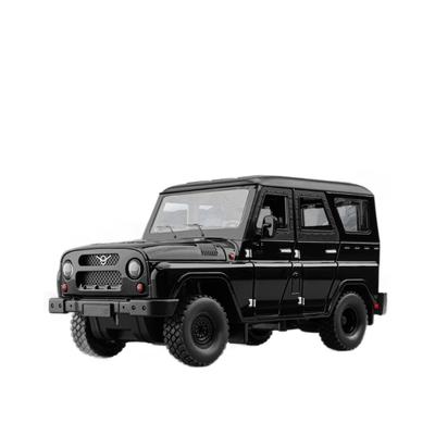 1/18 UAZ Hunter SUV Alloy Car Model Diecast Metal Off-road Vehicle Car Model Simulation Sound and Light Collection Kids Toy Gift
