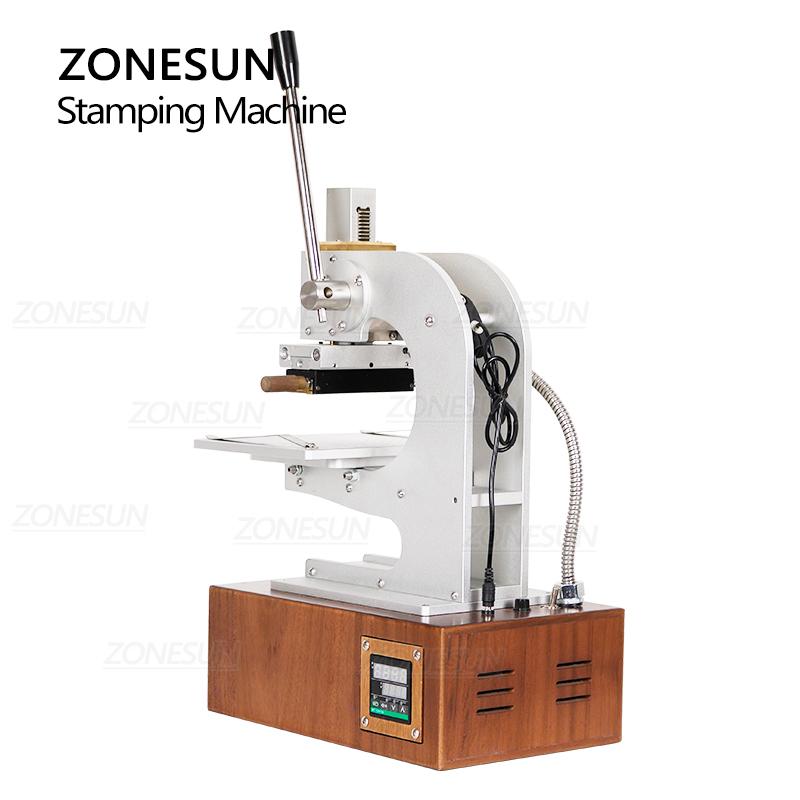 ZONESUN Multifunction Hot Foil Stamping Machine WT-90XTS Infrared Locator Leather Wood Paper Heat Press Machine with Drawers