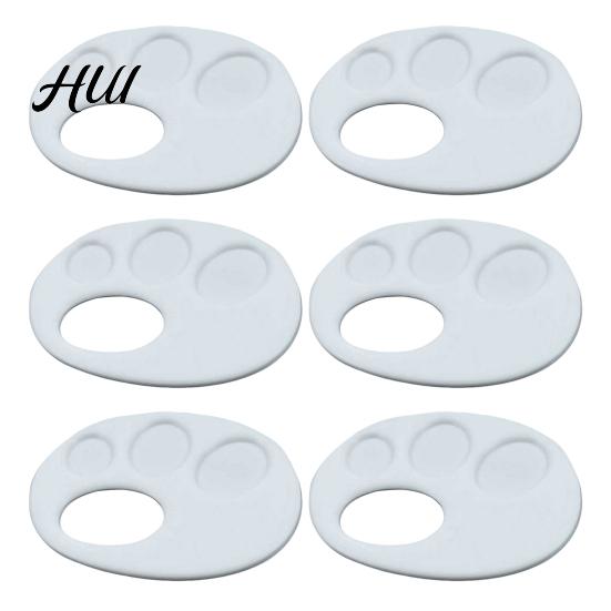 Small Paint Mixing Palette Plastic Tray 3D Printed Finger with Hand Grip Easy to Palettes Clean Portable Painting for Kids Artists Watercolor Acrylic