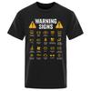 Funny Car Warning Sign 101 T-Shirt - Driver Mechanic Gift Cotton Oversized Plus Size Men's Casual Fashion Tee