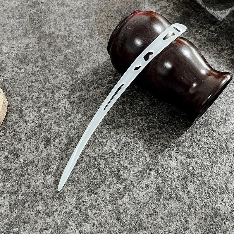 

Имитация нефрита Древний ветер Заколка для волос Повседневная прическа Ханфу Бамбук Счастливое облако Ципао Заколка для волос для пучка-шишки Многоцветная заколка