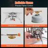 Mini réchaud de camping multi-carburant Portable Pliable Coupe-vent Brûleur à gaz Compatible Butane Propane Pour Randonnée Sac à dos Road Trip