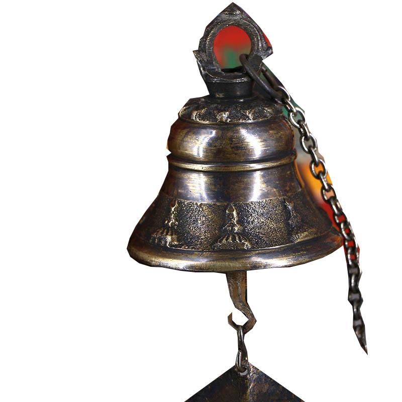 Nepal Handmade Copper Bell Dharma Buddhist Brass Tibetan Meditation Door Decorations Wind Chimes Pendant Bells
