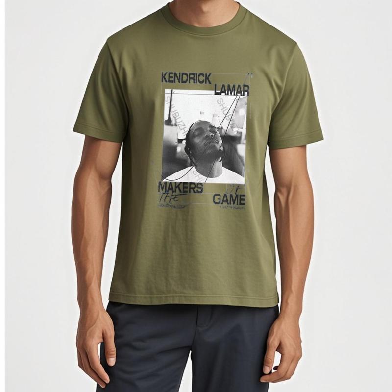 Men Summer Brand Tshirt Cotton Streetwear Cool TShirt KENDRICK LAMAR MAKERS GAME Fashion Unisex Crew Neck Teeshirt Euro Size
