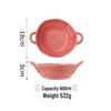 ZISIZ Double-Handled Ceramic Salad Bowls
