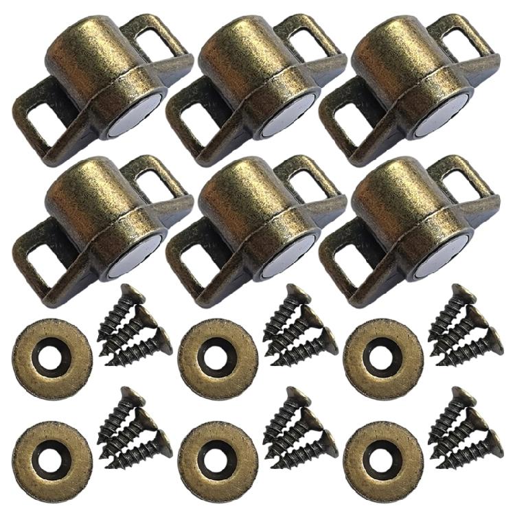 

6 лотов Безопасные Магнитные Защелки для Дверей Шкафа для Предотвращения Случайного Открытия и Падения Предметов бронзовый