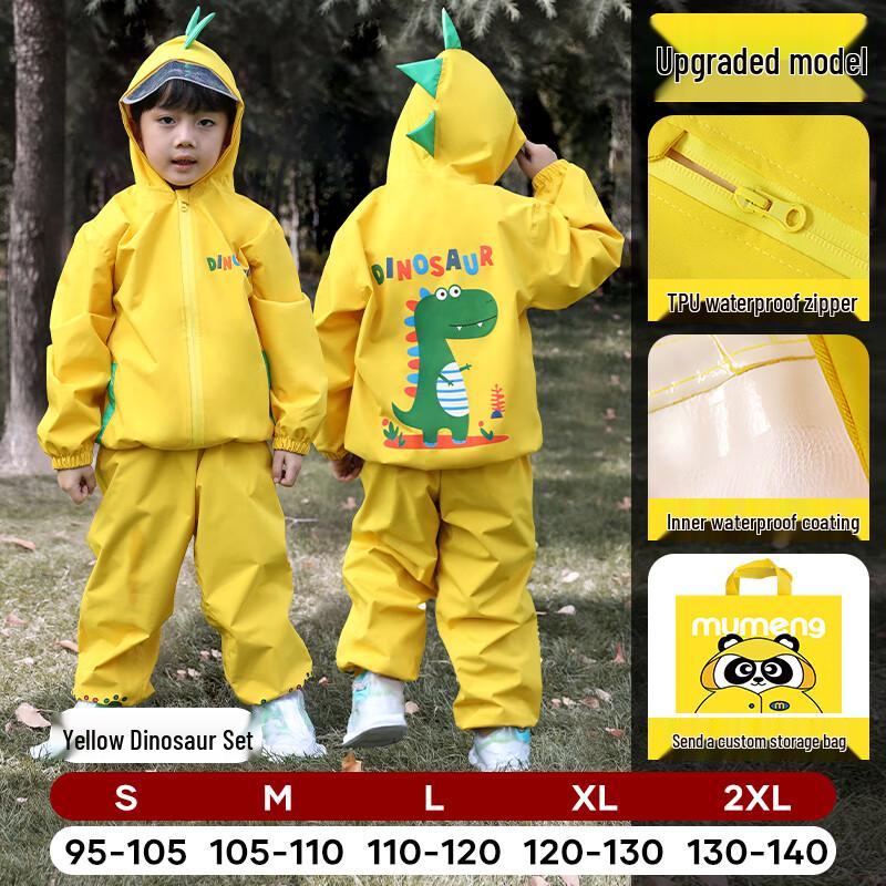 Mumeng Kinder-Regenanzug mit geteiltem Design