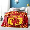 Manchester Football Pattern Blanket for Home Decoration, Bed, Sofa, Car Travel, Camping, Suitable for All Seasons, Birthday Christmas Gift