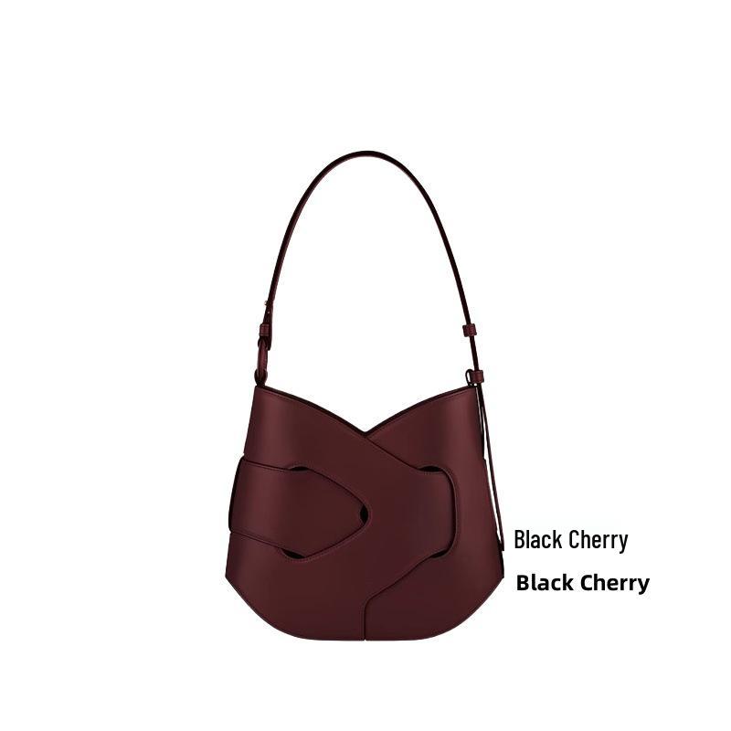 Bo Ling'en Cowhide Knitted Crossbody Shoulder Bag - High-End Women's Underarm Niche Design Handbag