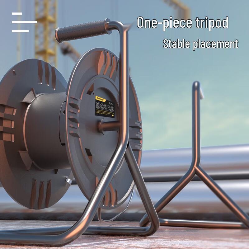 Deli Portable Outdoor Cable Reel Empty Spool