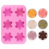 3D Christmas Snowflake Silicone Candle Molds DIY Handmade Soap Chocolate Cake Decoration Baking Mold Christmas Party Gift