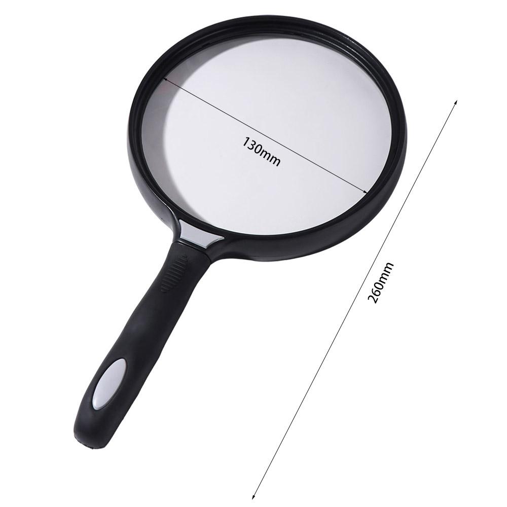 3X HD Handheld Magnifier Large Lens 130 Mm Reading Magnifier Provide Close View Multipurpose Microscope Lens Watch Repair