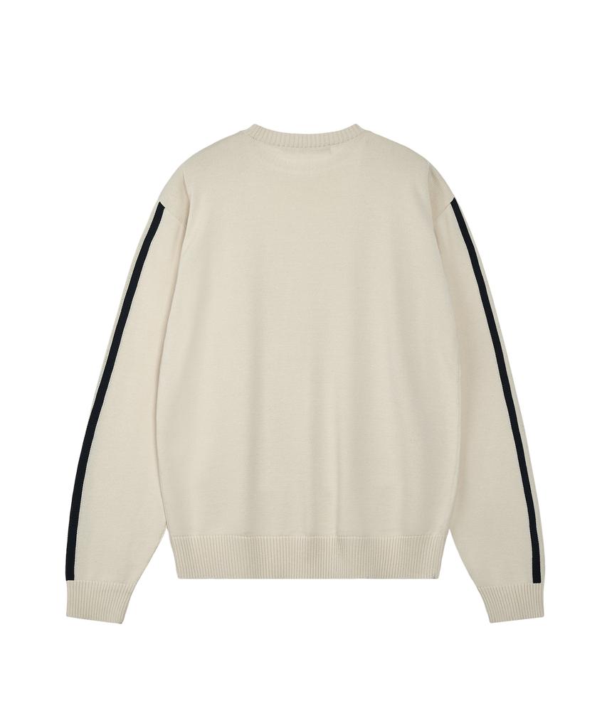 REST&RECREATION Coloration Crew Neck Knit - Cream