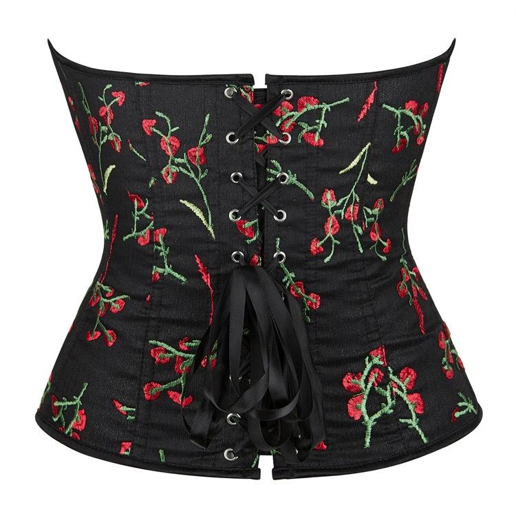 JYL TS Black Embroidered European Size Sexy Waistband Beauty Palace Shaper