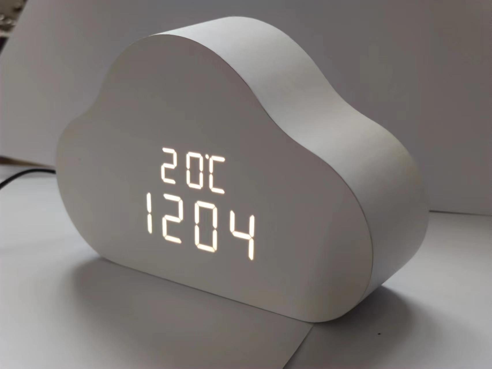 Factory Direct 2025 Cloud-shaped Desk Digital Clock