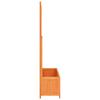 Garden Trellis with Flower Box Brown 70 X 30 X 135 Cm Spruce Wood