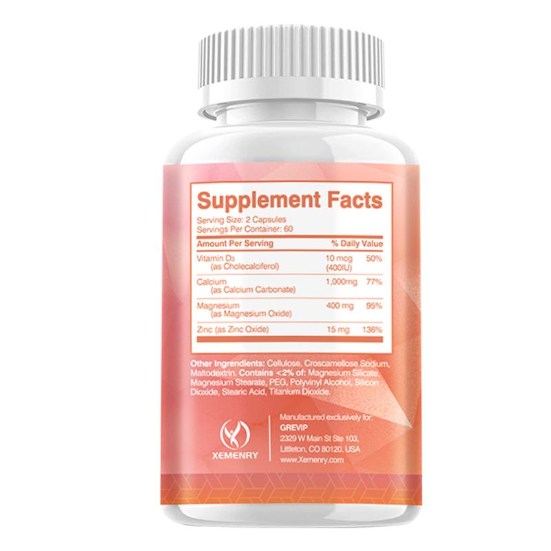 Calcium, Magnesium, Zinc + Vitamin D3 - Boost Immunity