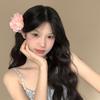 Elegant Floral 3D Hair Clip - Sweet Bangs Duckbill Accessory for Summer