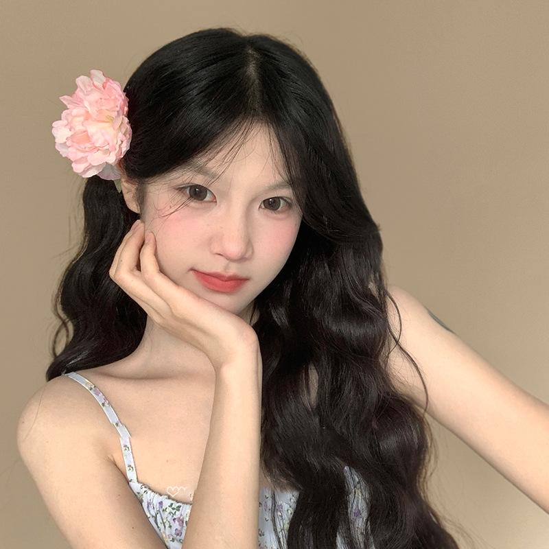 Elegant Floral 3D Hair Clip - Sweet Bangs Duckbill Accessory for Summer