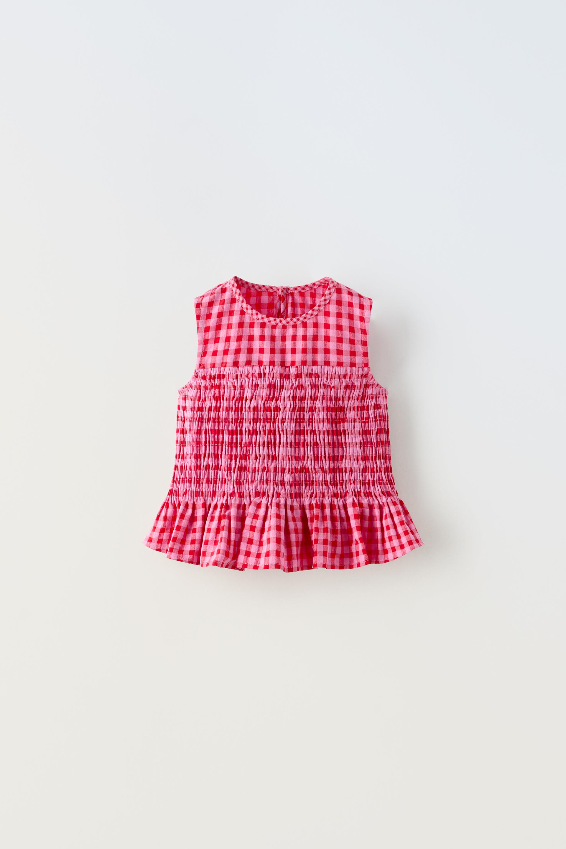 

БЛУЗКА В ГИНГЕМ С ЭЛАСТИЧНОЙ ОТДЕЛКОЙ