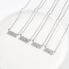 Number Birth Date Women Pendant Necklace Gold Color Color Chain Stainless Steel Pendant Necklace Choker 1993 1996 2000 Collier JewelryTrendy Pendant