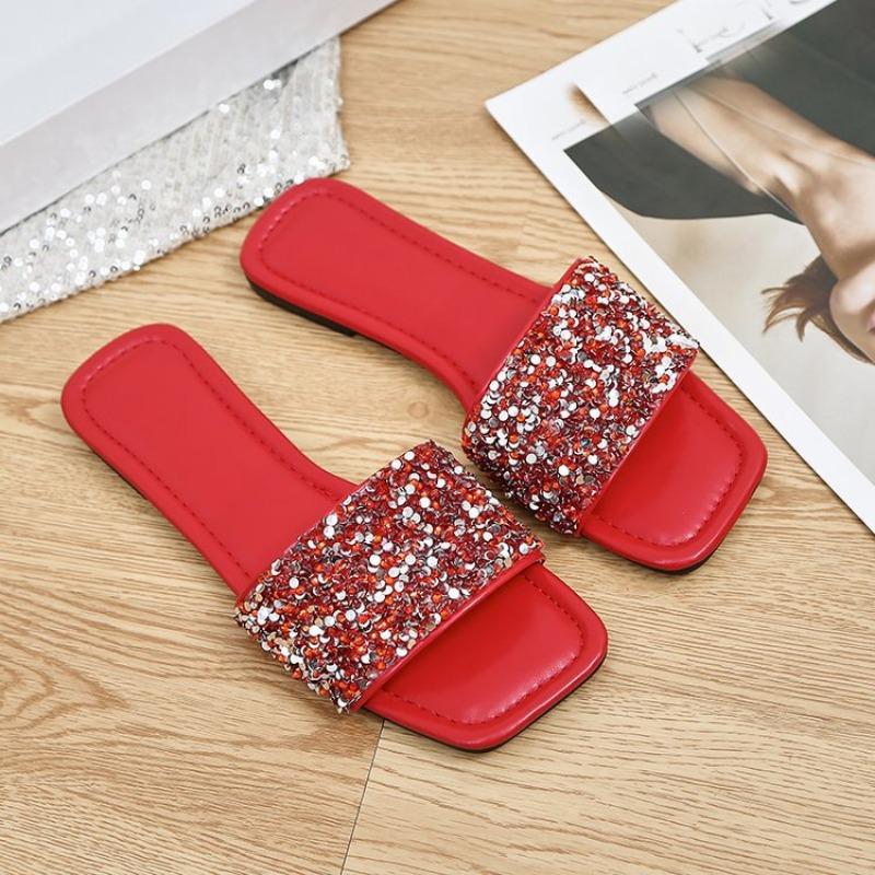 New Flat Soft-soled Comfortable and Casual Women's Slippers Plus-size Shoes