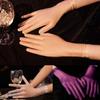 Thin Sun Protection Gloves Oily Glossy Wedding Gloves Transparent Gloves  Outdoor Sun Protection