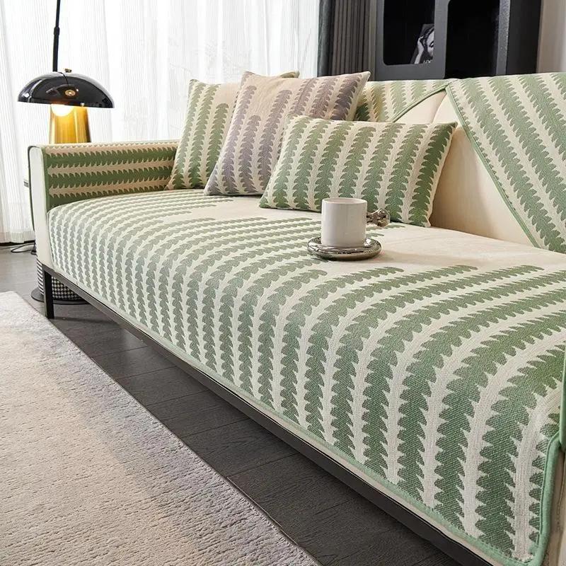 Simple Fashion Sofa Cushion Washable Four Seasons Universal Seat Mat Non-Slip Furniture Protective Cover Living Room Decoration