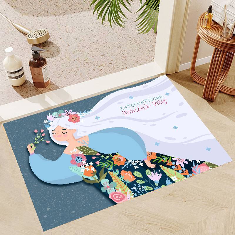 

Mother S Day Floor Mat European And American Festive Festival Decorative Floor Mat Entry Entrance Foot Mat Gift Mat 40*60cm