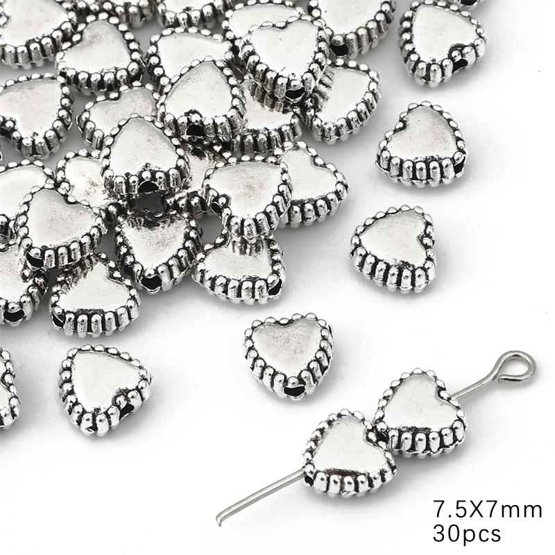 10-50 stk Legering Hjerte Butterfly Anheng Charms Shell Leaves Perler For DIY Armbånd Å gjøre smykker Funn