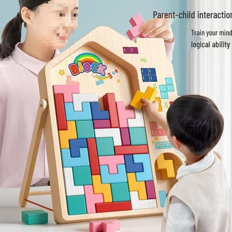 Tetris Blocks 3D Stereo Puzzle Toys for Kids, Ages 3-6 - Ideal Birthday Gift for Boys and Girls