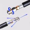 Pressure Washer Sewer Jetting Nozzle with Stainless Steel 1/4Inch Quickly Connector Durable Design Sewer Jet Nozzle