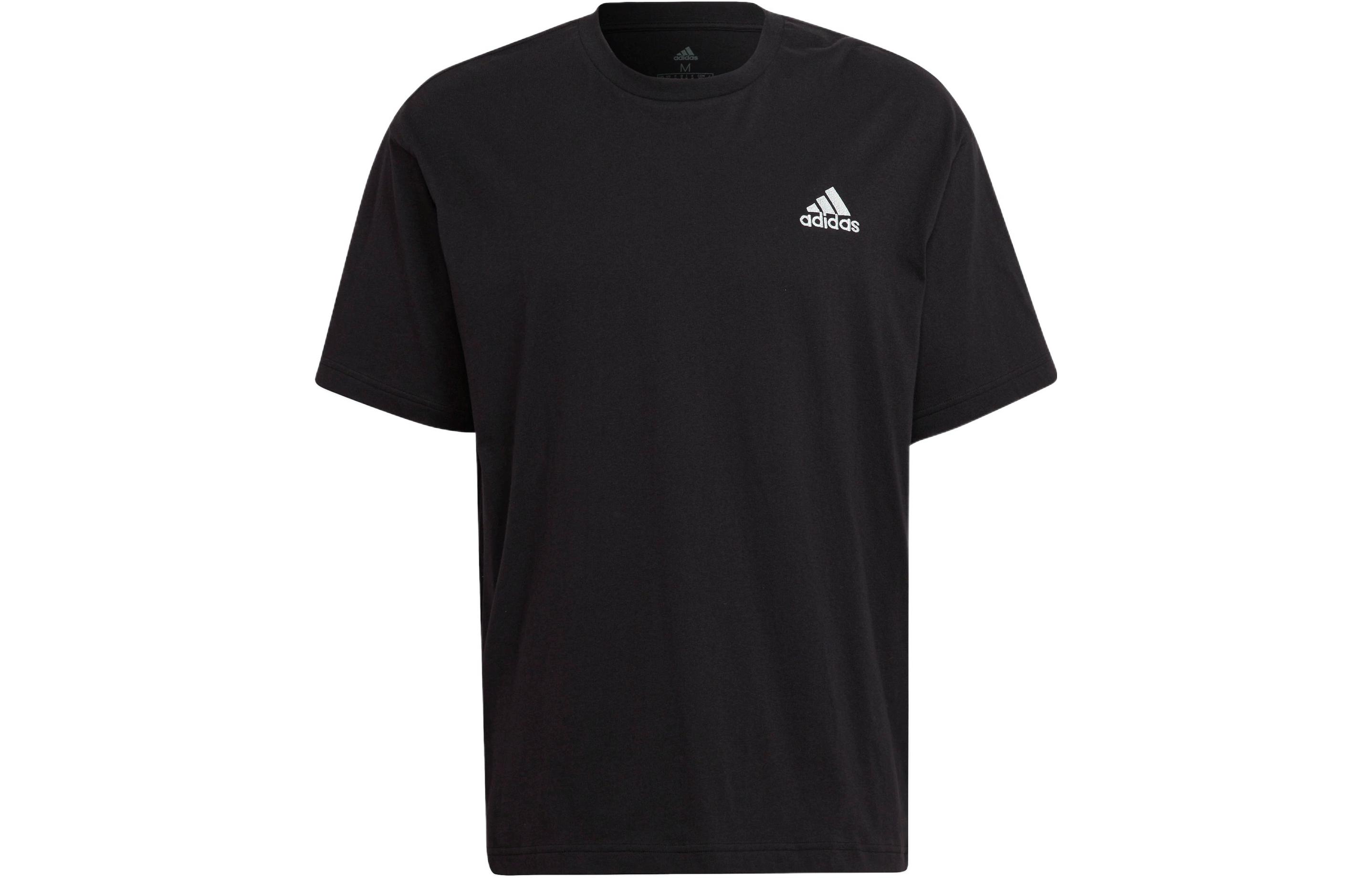 Adidas Drop Shoulder Sleeve T Shirt Unisex Black HE4387 XL