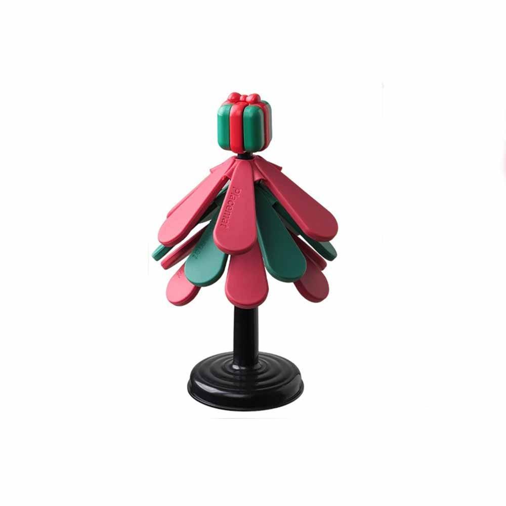 

Anti Scald Heat Resistant Trivet Suction Cup Base Heat Insulation Pad Hot Dishes StyleA