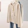 Shechi Elegant Round Neck Wool Blend Short Coat