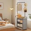 Floor-standing Dust-proof Clothes Hanger Rack Indoor Thickened Closet Home Small Apartment Clothing Storage Shelf Organizer