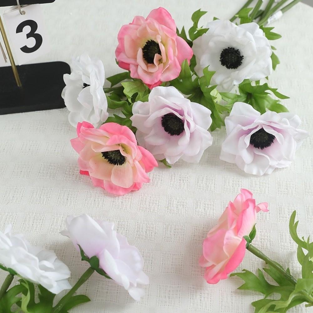 Lifelike Artificial Anemone Handmade Simulation Flowers Fake Flower Plants  Shopping Mall