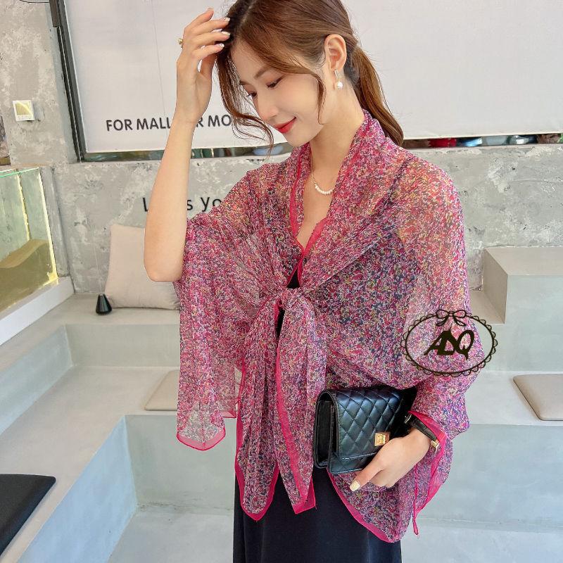 Yourou yarn ginkgo biloba beach towel travel vacation 111 * 181cm silk scarf women's elegant fashion scarf