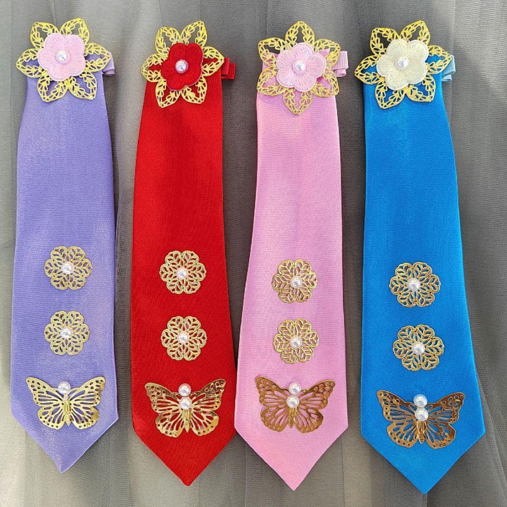 Flower Korean Hanbok Hairband Butterfly Stage Dance Costume Fashion Korean Headband  Ladies