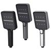 Plastic High Pressure Shower Head Large Flow Water Saving Handheld Shower Head 3 Mode Adjustable Easy Install Shower Sprayer