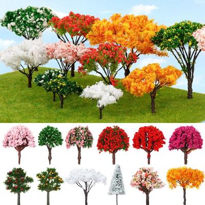 5 stücke Künstliche Rosa Baum Weide Miniatur Blume Baum Fee Garten Home Häuser Dekoration Mini Handwerk Micro Landschaftsbau Decor
